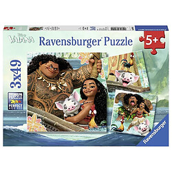 Acheter Ravensburger Puzzle 3x49 p La legende du bout du monde Vaiana