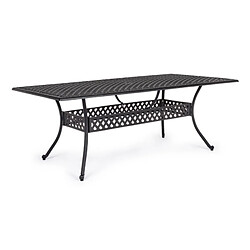 Webmarketpoint Table d'extérieur Ivrea rectangulaire anthracite 107 x 213 cm