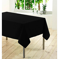 Douceur D'Interieur Nappe rectangulaire unie - 140 x 300 cm - Noir