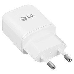 Chargeur Secteur USB 1.8A Fast Charge Original LG + Câble USB type C - Blanc