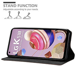 Cadorabo Coque LG K51S Etui en Brun