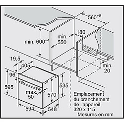 Avis Four intégrable multifonction 71l 60cm a pyrolyse inox - hbb578bs6 - BOSCH