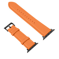 Avizar Bracelet pour Apple Watch 41mm / 40mm et 38 mm Finition Texturé Orange