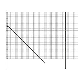 Avis vidaXL Clôture en treillis métallique anthracite 1,8x25 m