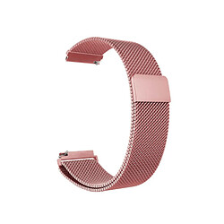 PHONECARE Bracelet Milanais Avec Fermoir Magnétique pour Garmin Vivomove 3S - Rose