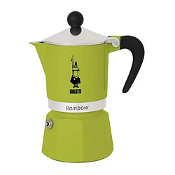 Cafetiere italienne - BIALETTI - RAINBOW - 6 tasses - 0,30 L - Vert