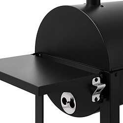 Acheter Barbecue charbon de bois Burgos - BRASERO - Grille de 72 x 41 cm - Fonction fumoir - cuve charbon ajustable en hauteur, Noir