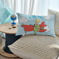 Happy Friday Housse de coussin HappyFriday Le Petit Prince Voyageur Multicouleur 50 x 30 cm pas cher