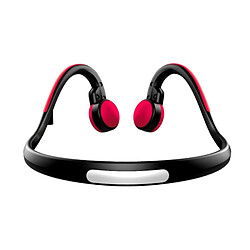 Wewoo Casque Bluetooth Sport rouge pour iPhone, Samsung, Huawei, Xiaomi, HTC et autres téléphones intelligents ou autres périphériques audio Bone Conduction V4.1 + EDR Sports sur l'oreille avec micro,