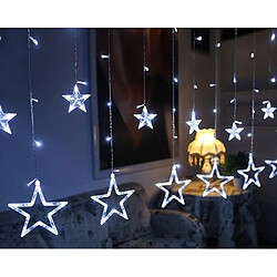 Wewoo Guirlande LED 220V UE Plug Star Light lumières de Noël Intérieur / Extérieur Décoratif Love Rideaux Lampe Pour l'éclairage Fête Mariage (Blanc)