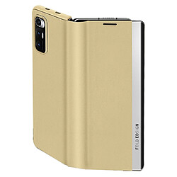 Coque en TPU + cuir véritable jaune pour votre Xiaomi Mi Mix Fold