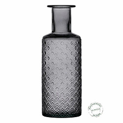 BigBuy Home Vase Gris verre recyclé 9 x 9 x 28 cm