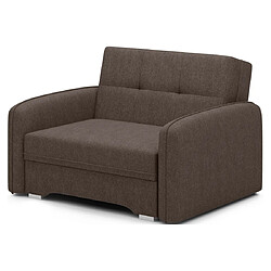 Bestmobilier Michelle - fauteuil convertible avec coffre en velours