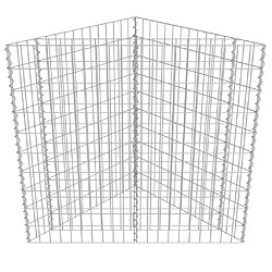 Avis vidaXL Lit surélevé à gabion Acier galvanisé 75x75x50 cm