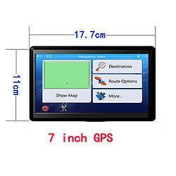 Yonis GPS Auto 7 Pouces Europe Haute Configuration 8G+256M Ecran Capacitif + SD 16Go