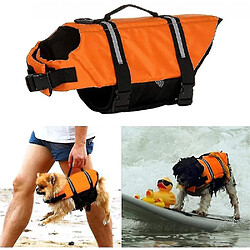 Avis Universal Orange Dog Life Lifeding Vacket Reflective Summer Swimming Training for Pet (L)