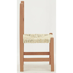 Avis Aubry Gaspard Chaise enfant en bois terracotta.