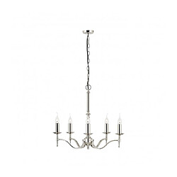 Interiors 1900 Suspension 5 ampoules Stanford, nickel