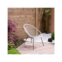 Habitat Et Jardin Lot de 2 fauteuils de jardin Ania - Blanc