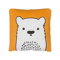 Beliani Coussin WARANASI Coton 45 x 45 cm Animal Orange