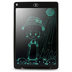 Wewoo Tablette graphique noir Portable 12 pouces LCD Écriture Dessin Graffiti Électronique Pad Message Conseil Papier Brouillon avec Stylo, CE / FCC / RoHS Certifié