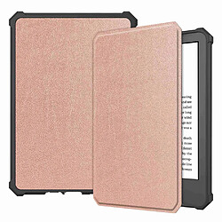 Etui en PU + TPU avec fonction d'éveil/veille automatique pour votre Amazon Kindle Paperwhite 11th Gen (2022) - or rose