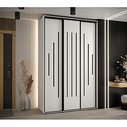 Abiks Meble Armoire Davos 12 À Portes Coulissantes 235,2/160/45 3 Portes