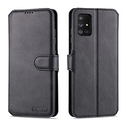 Etui en PU avec support noir pour votre Samsung Galaxy A51 5G SM-A516