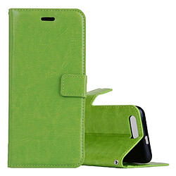 Wewoo Housse Étui vert pour cartes et porte-monnaie cadre photo Huawei Honor 9 Crazy Horse Texture horizontale Flip en cuir avec titulaire fentes