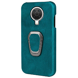 Coque en TPU + PU avec béquille, cyan pour votre Nokia G20