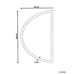 Avis Beliani Miroir LED BEZONS 49 cm Argenté