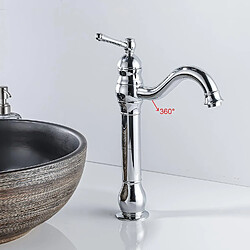 Robinet de Lavabo Rétro, Robinet Salle de Bain en Laiton Bronzé