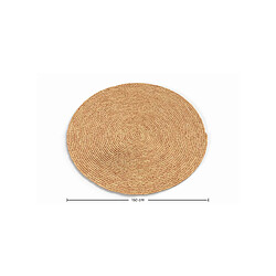 Acheter ICONIK INTERIOR Tapis rond en jute - Boho Bali - 150 CM - Kavya Naturel