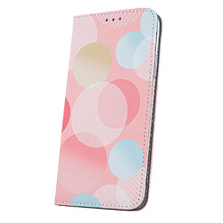 Coque en simili cuir pastel circulaire colorée pour Samsung Galaxy S22