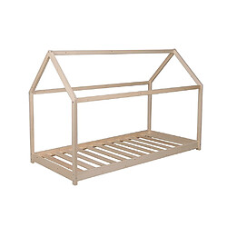 Le Quai Des Affaires Lit cabane PANDA 90x200 + 1 sommier / Naturel