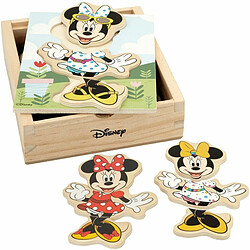 Puzzle enfant en bois Disney + 2 Ans 19 Pièces (12 Unités)