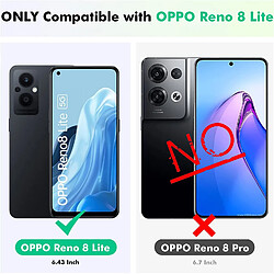 Acheter Coque Silicone Transparente + Vitre Protection Ecran Pour Oppo Reno 8 Lite 5G Little Boutik®