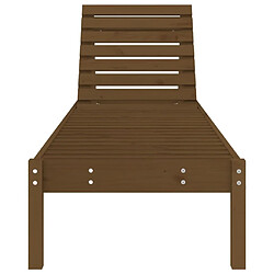 Acheter Maison Chic Lot de 2 Chaises longues | Transat Bain de soleil marron miel 199,5x60x74cm bois massif pin -GKD30826