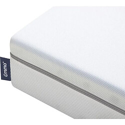 Emma NLEMAON090200CAC Matelas 90x200cm 7 Zones Housse Thermorégulatrice Mousse Blanc 