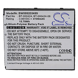 vhbw Batterie compatible avec Zebra EC50, EC55 ordinateur mobile PDA scanner (4100mAh, 3,85V, Li-polymère)