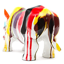 Acheter Figurine Décorative Rhinocéros Kuatéh en Polyrésine 54x18x24 cm Multicolore