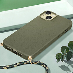 Avis Avizar Coque cordon pour iPhone 15 Plus Silicone Recyclable Classic Case Bio Kaki