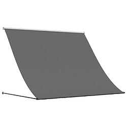 vidaXL Auvent rétractable anthracite 250x150 m tissu et acier