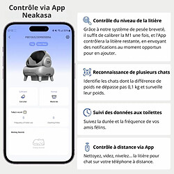 Acheter NEAKASA Litière automatique pour grands chats - Grande ouverture - Noir