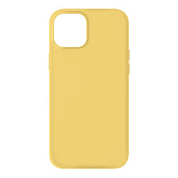 Avizar Coque iPhone 13 Silicone Semi-rigide Soft-touch jaune