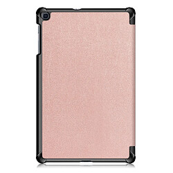 Avis Etui en PU triple pli avec support or rose pour votre Samsung Galaxy TAB A 10.1 2019 SM-T510/SM-T515