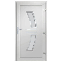 Avis vidaXL Porte d'entrée anthracite 108x208 cm PVC