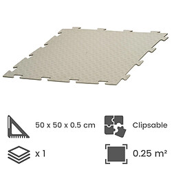 ArtPlast Dalle clipsable in... 50 x 50 cm - Gris clair