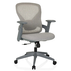 Chaise de bureau / chaise pivotante NOWUM tissu gris foncé hjh OFFICE