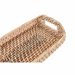 Plateau DKD Home Decor Naturel (35 x 19 x 8 cm)